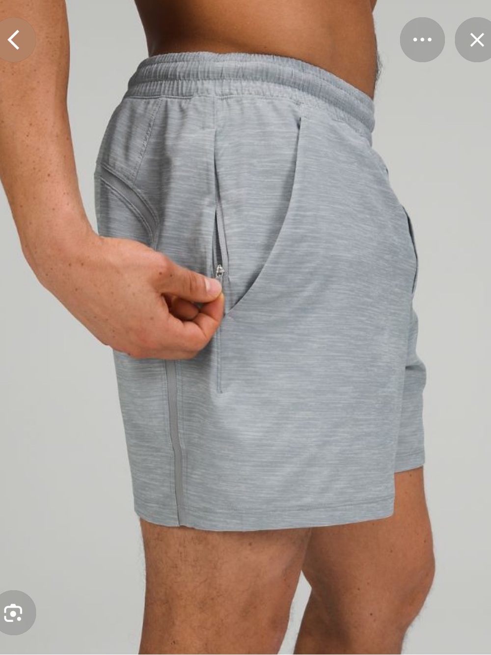 Lululemon Men’s Grey Pace Breaker Linerless